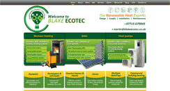 Desktop Screenshot of blakeecotec.co.uk