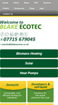 Mobile Screenshot of blakeecotec.co.uk